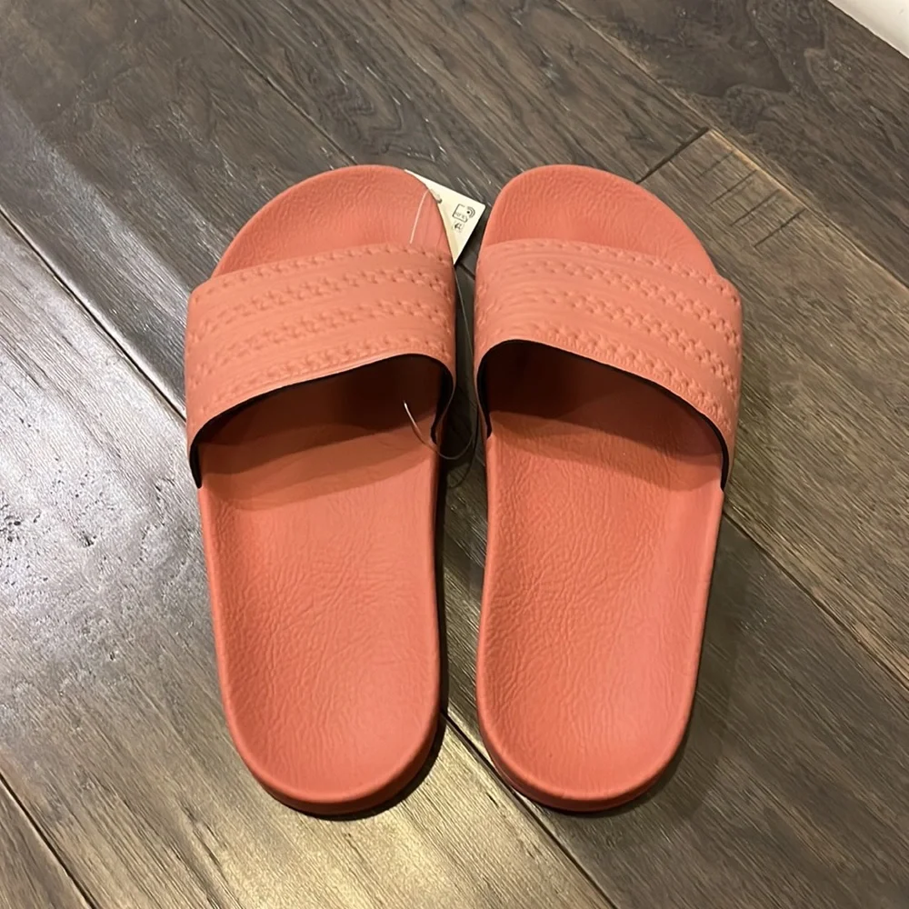 Adidas Adilette Premium Slides Sandals Shoes Made in Italy CQ2236 pink Women’s 8 - Picture 7 of 11